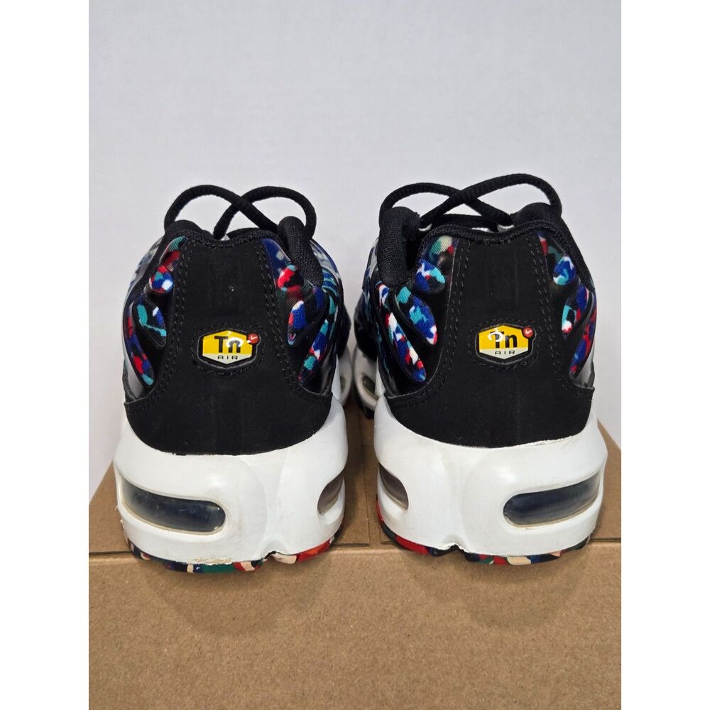 Nike Air Max Plus GS Black Hyper Blue Print Sneakers | Women's Size 7/Youth 5.5 - Picture 4 of 11